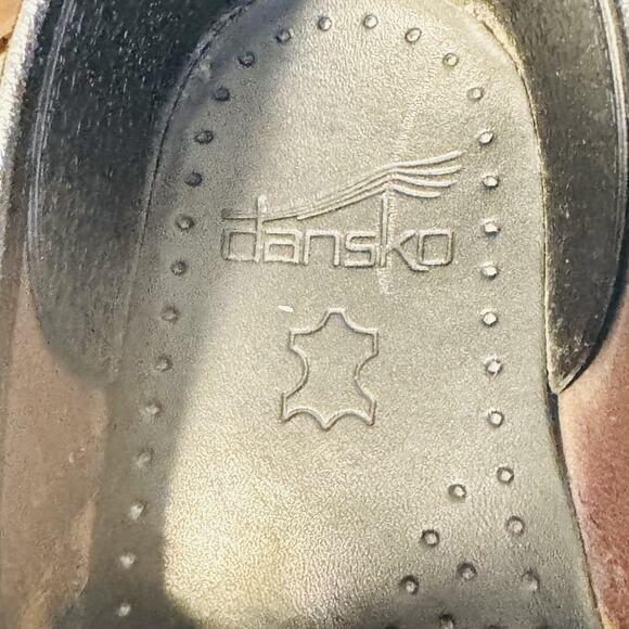 Dansko Shoes Womens 8 Brown Leather Professional Clogs Slip On Work Nursing - Picture 8 of 10